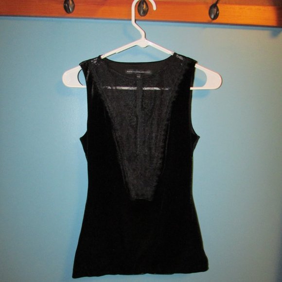 *2 for $25* WHBM Sleeveless Velvet Shell Top NWOT - Picture 4 of 9